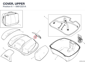 COVER, UPPER 69812221A diagram position