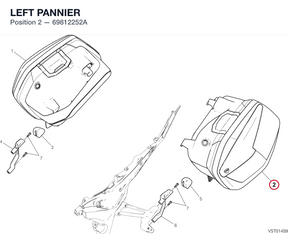 LEFT PANNIER 69812252A diagram position