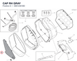 CAP RH GRAY 69812361BD diagram position