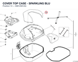COVER TOP CASE - SPARKLING BLU