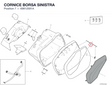 CORNICE BORSA SINISTRA 69812591A diagram position