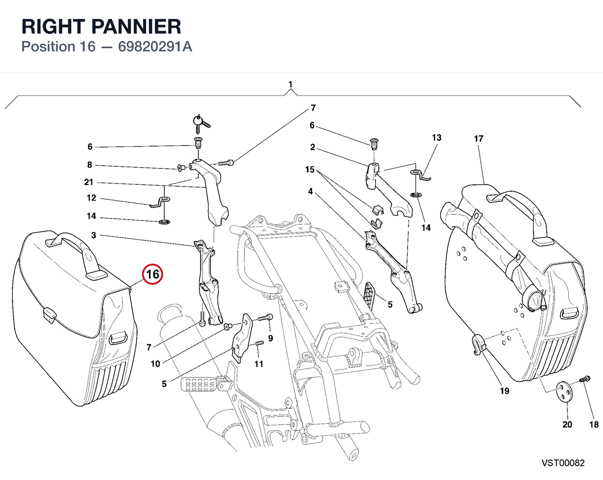 RIGHT PANNIER