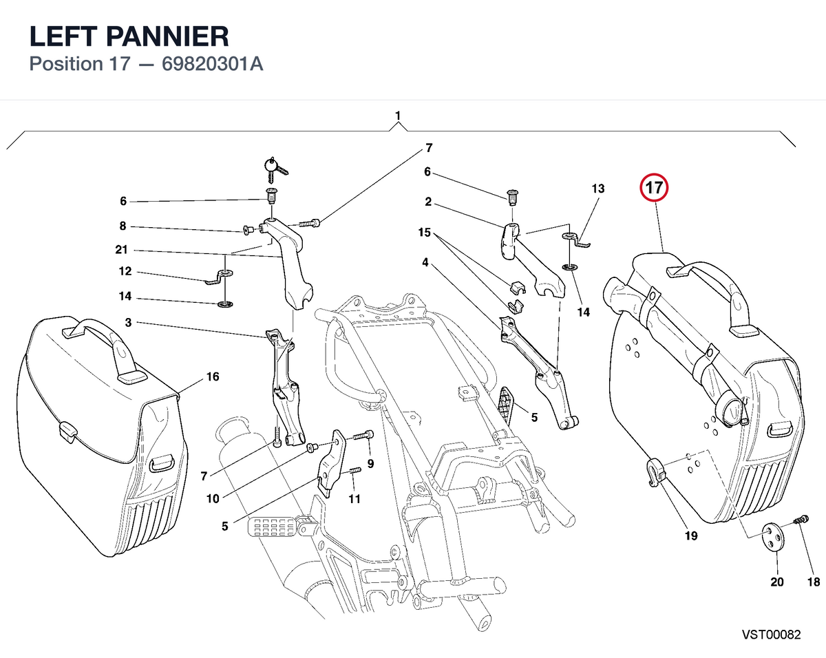 LEFT PANNIER