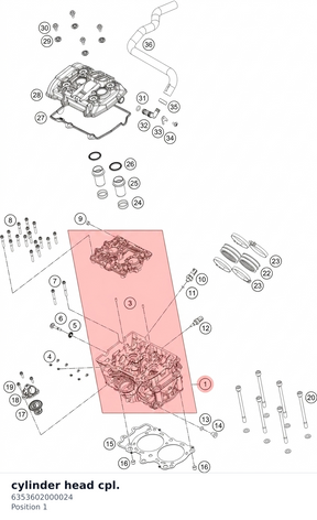 Diagram preview: cylinder head cpl. (6353602000024)
