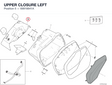 UPPER CLOSURE LEFT 69916641A diagram position