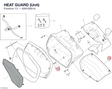 HEAT GUARD (Unit) 69916691A diagram position