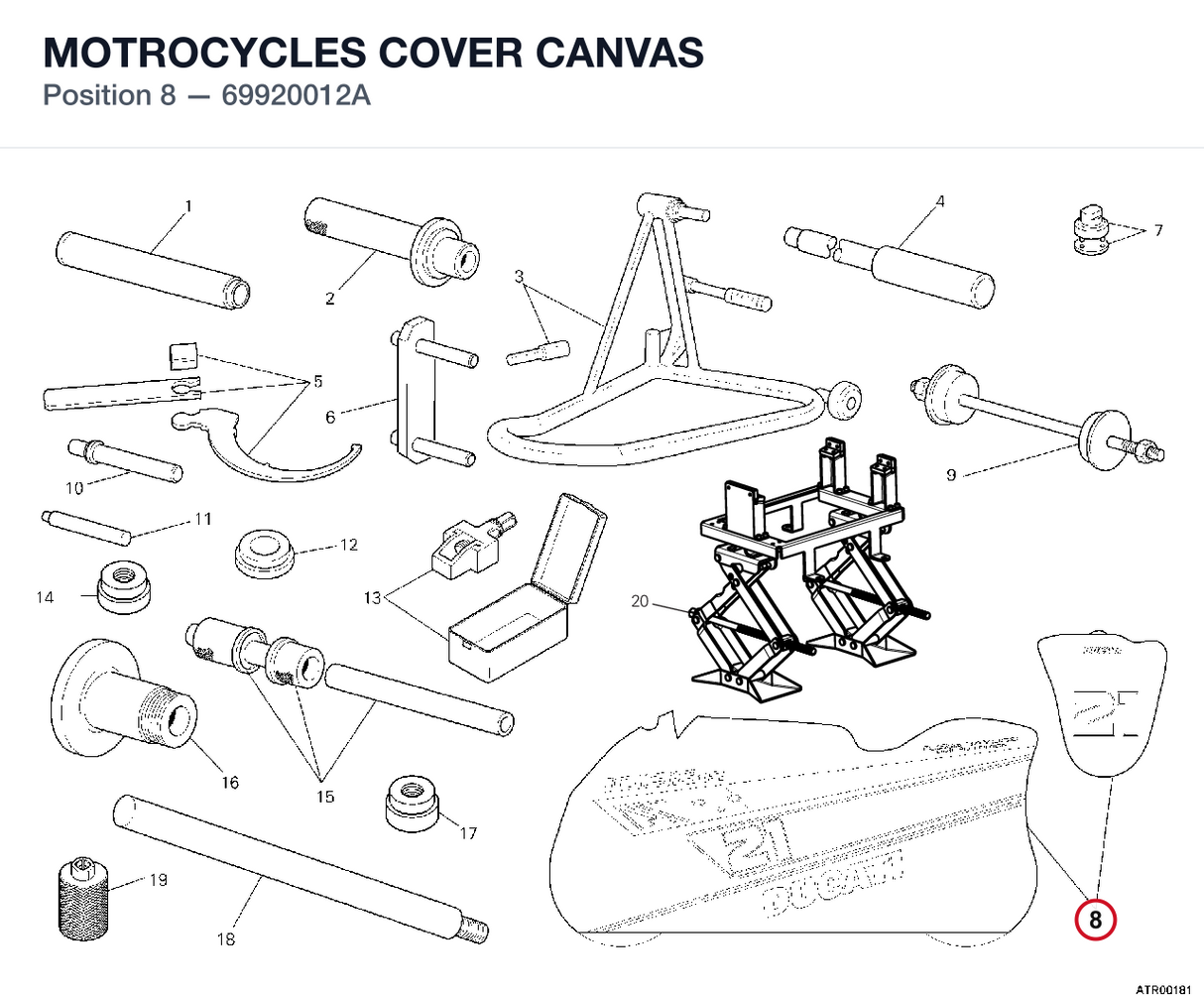 MOTROCYCLES COVER CANVAS