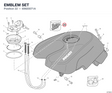EMBLEM SET 69920071A diagram position