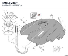 EMBLEM SET 69920071A diagram position