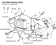 VOLTAGE REGULATOR 69920821B diagram position