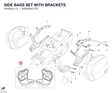 SIDE BAGS SET WITH BRACKETS 69920941CD diagram position