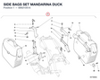SIDE BAGS SET MANDARINA DUCK