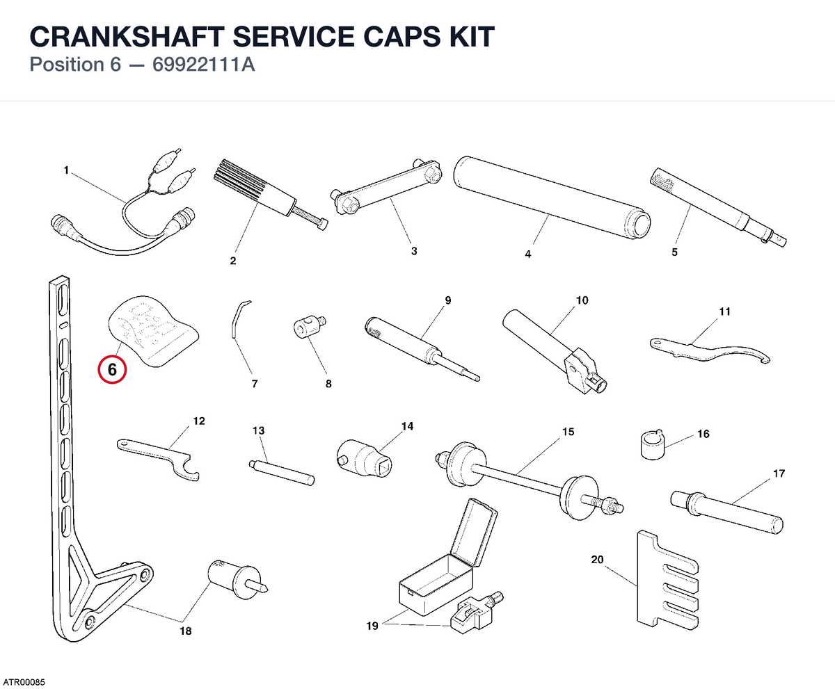 CRANKSHAFT SERVICE CAPS KIT