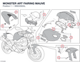 MONSTER ART FAIRING MAUVE