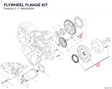 FLYWHEEL FLNAGE KIT 69928302A diagram position