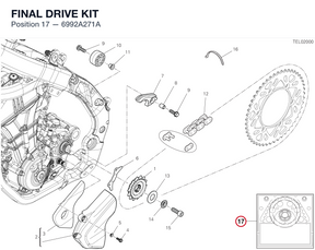 FINAL DRIVE KIT 6992A271A diagram position