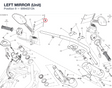LEFT MIRROR (Unit) 69940212A diagram position