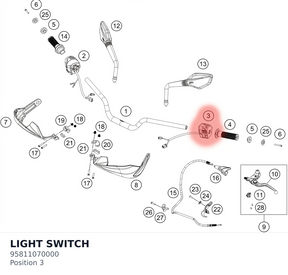Diagram preview: LIGHT SWITCH (95811070000)