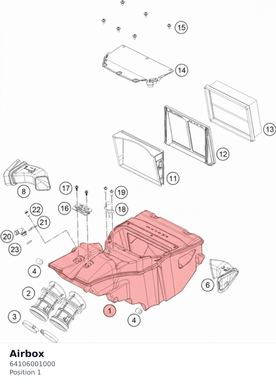 Diagram preview: Airbox (64106001000)