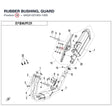 RUBBER BUSHING, GUARD product image