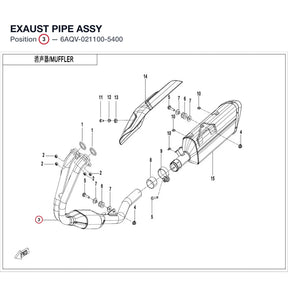 EXAUST PIPE ASSY product image