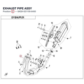 EXHAUST PIPE ASSY product image