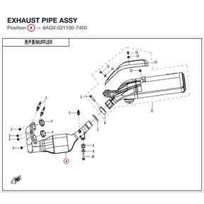 EXHAUST PIPE ASSY product image