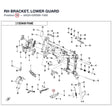 RH BRACKET, LOWER GUARD product image