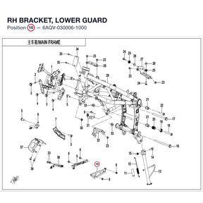 RH BRACKET, LOWER GUARD product image
