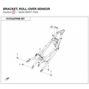 BRACKET, ROLL-OVER SENSOR product image