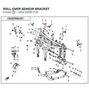 ROLL-OVER SENSOR BRACKET product image