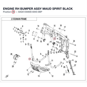 ENGINE RH BUMPER ASSY product image