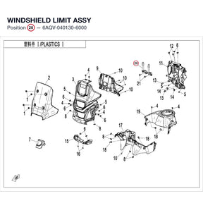 WINDSHIELD LIMIT ASSY product image