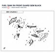 FUEL TANK RH FRONT GUARD product image