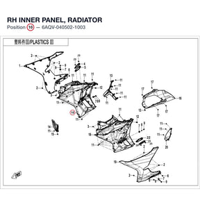 RH INNER PANEL, RADIATOR product image