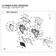 LH INNER PLATE, RADIATOR product image