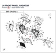 LH FRONT PANEL, RADIATOR product image