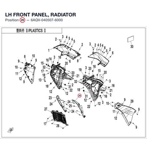 LH FRONT PANEL, RADIATOR product image