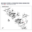 BIG DECO COVER, LH RADIATOR PANEL product image