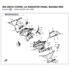 BIG DECO COVER, LH RADIATOR PANEL product image
