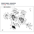 FRONT PANEL, RADIATOR product image