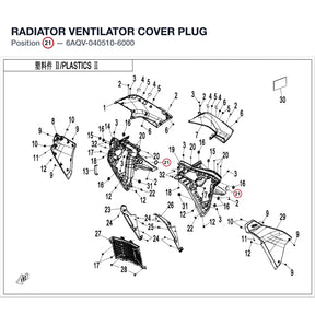 RADIATOR VENTILATOR COVER PLUG product image