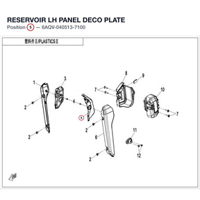 RESERVOIR LH PANEL DECO PLATE product image
