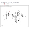 DECO PLATE, RH PANEL, RESERVOIR product image