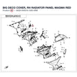 BIG DECO COVER, RH RADIATOR PANEL product image