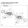 LH PANEL BASE PLATE DECO COVER product image