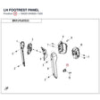 LH FOOTREST PANEL product image