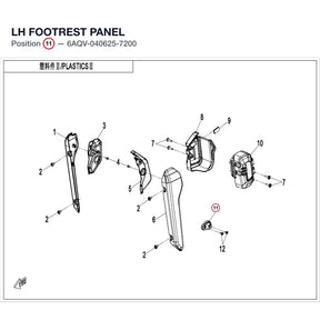 LH FOOTREST PANEL product image
