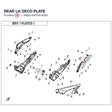 REAR LH DECO PLATE product image