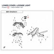 LOWER COVER, LICENSE LIGHT product image